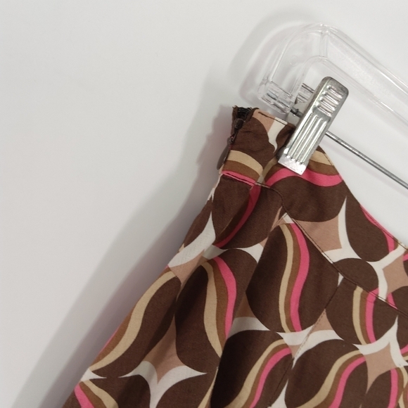 APOSTROPHE SIZE 8 RETRO Pattern pleated skirt - Picture 6 of 7